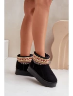 Śniegowce Damskie Ze Wzorem Na Platformie Czarne Avatharia Śniegowce Damskie Ze Wzorem Na Platformie Czarne Avatharia