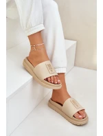 Klapki Damskie Big Star LL274A210 Beżowe