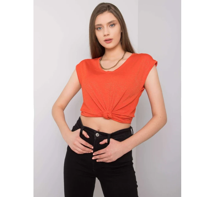 Tričko 37 TS model 15133214 tmavě oranžová - FPrice Tričko 37 TS model 15133214 tmavě oranžová - FPrice