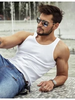 Pánské tílko bez potisku bílé Dstreet model 21962197 - FashionStreet