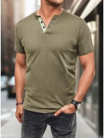 Pánske zelené polo tričko FashionStreet RX5629