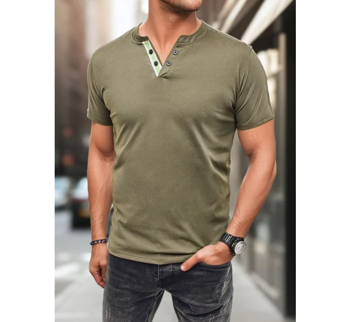 Pánske zelené polo tričko FashionStreet RX5629