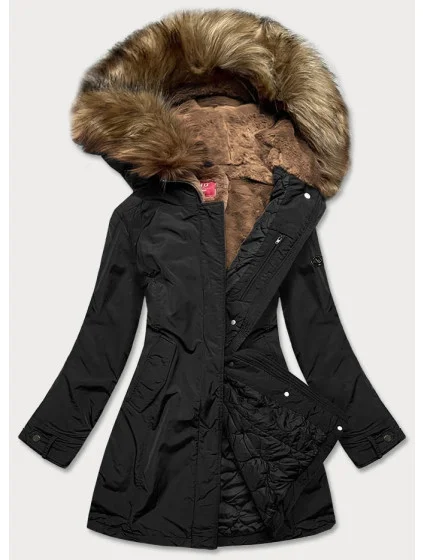 Dámska zimná bunda čierna (m21309)