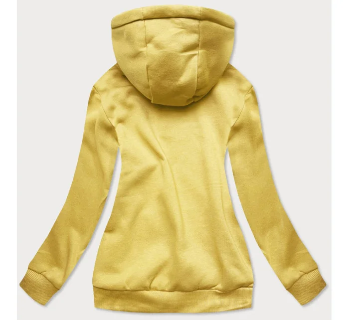 Žltá dámska tepláková mikina (W02-68)