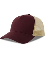 Atlantis Headwear Rapper Cotton-S 5-panelová čiapka typu „trucker“ 33.0260 bordová/kamenová Atlantis Headwear Rapper Cotton-S 5-panelová čiapka typu „trucker“ 33.0260 bordová/kamenová