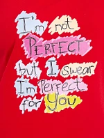 Blúzka s potlačou Perfektná červená