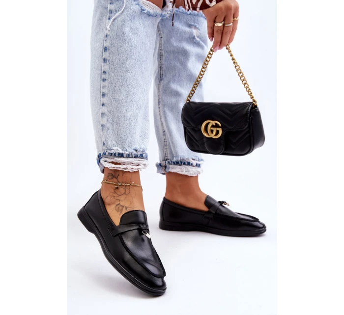 Klasyczne Mokasyny Damskie Czarne Cortez