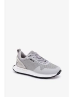 Pánske tenisky na platforme Big Star HI-POLY SYSTEM - sivé