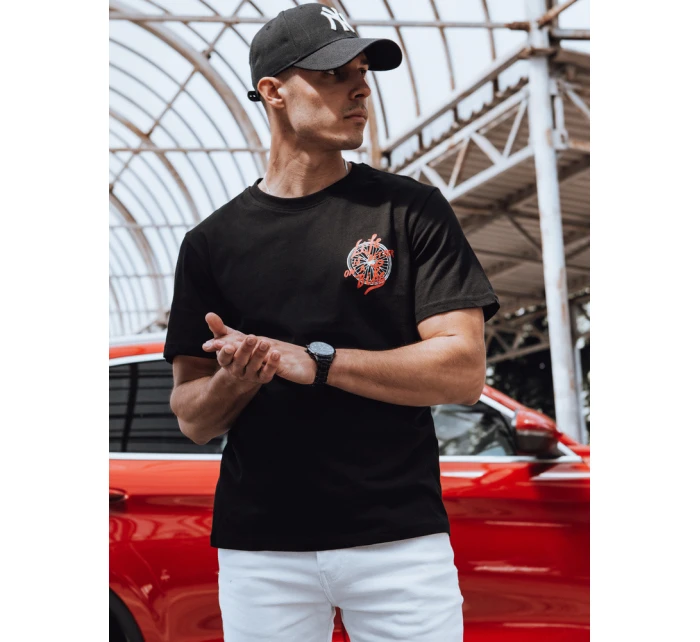 Pánské tričko s potiskem černé Dstreet model 21975061 - FashionStreet Pánské tričko s potiskem černé Dstreet model 21975061 - FashionStreet