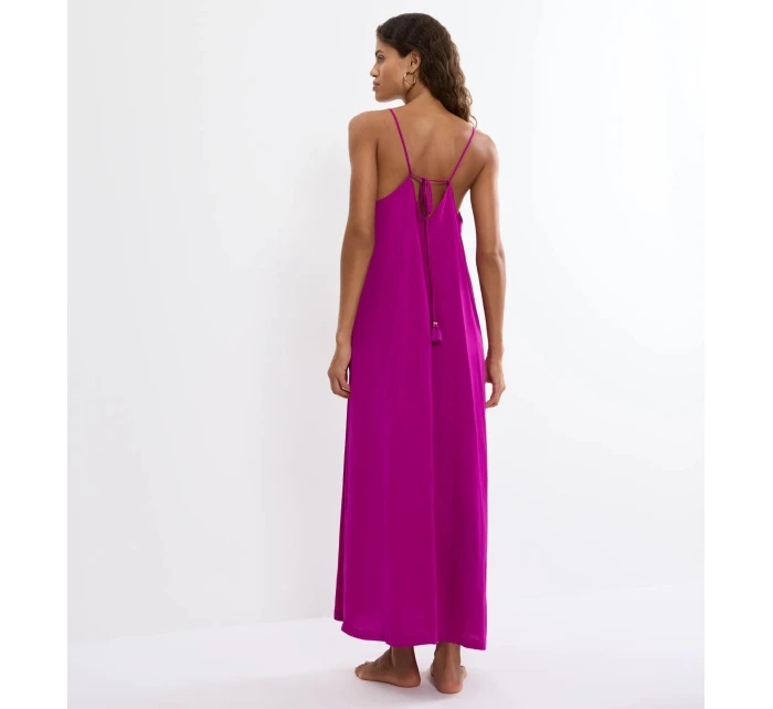 Letné saténové šaty - ČERVENÉ - TRIUMPH ČERVENÉ - TRIUMPH