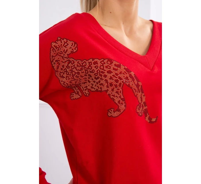 Zirkónová sada panther červená