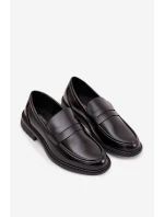 Pánské mokasíny z eko kůže černé model 21747706 - Boto