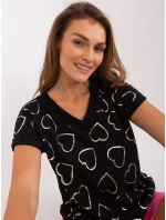 Bluzka RV BZ model 18714389 czarny - FPrice Bluzka RV BZ model 18714389 czarny - FPrice