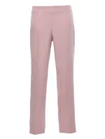 K055 Nohavice s úzkymi nohavicami - krepová ružová