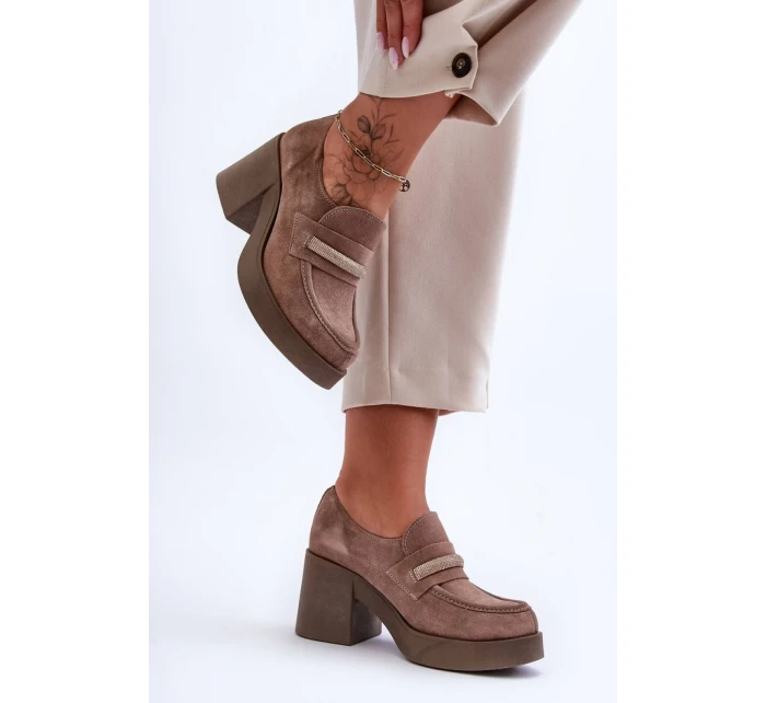 Poltopánky na podpätku model 183961 Step in style