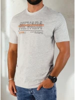 Pánské šedé tričko s potiskem Dstreet model 21973878 - FashionStreet