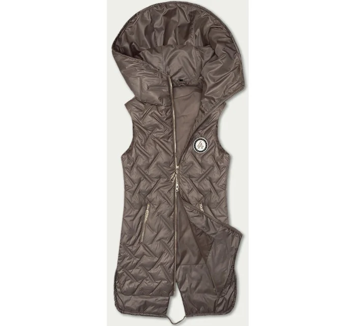 Prošívaná vesta v barvě s kapucí model 20840746 - S'WEST