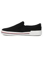 męskie slip on czarne model 22087103 - FILIPPO