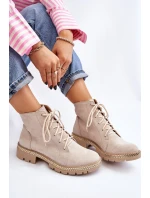 Flat Boots Lewski Shoes model 21607535 Světle béžová - Boto Flat Boots Lewski Shoes model 21607535 Světle béžová - Boto