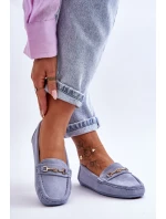 Damskie Klasyczne Zamszowe Mokasyny Niebieskie Corinell Damskie Klasyczne Zamszowe Mokasyny Niebieskie Corinell