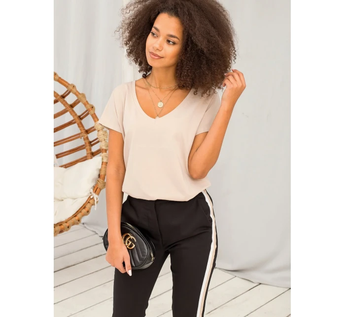 Tričko RV TS 4832.01P béžové Tričko RV TS 4832.01P béžové