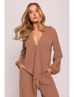 Krátký top s vázáním model 21136149 - Moe