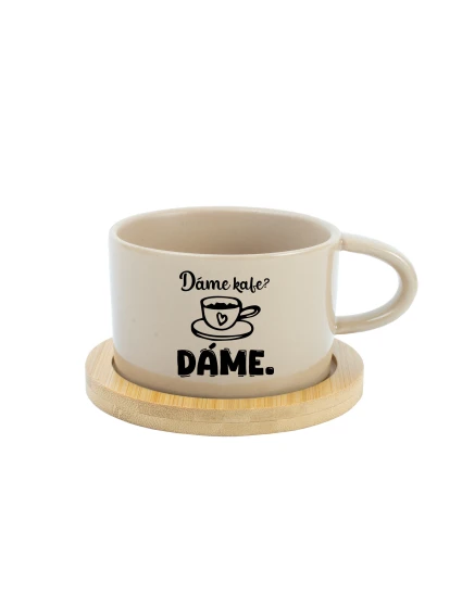 DÁTE MI KÁVU? DÁTE MI. - krémový pohár s makrónkou 200 ml