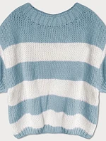 Svetlomodrý pruhovaný sveter (761ART) - Goodlooking