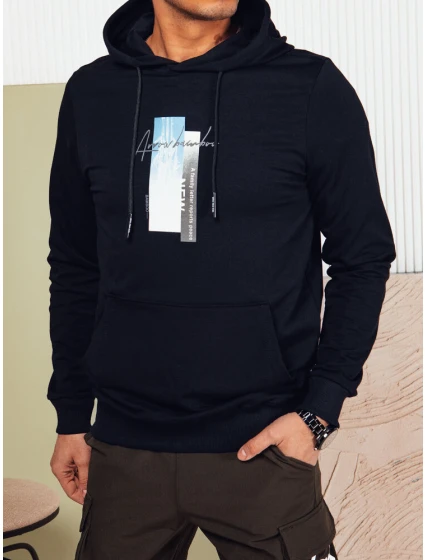 FashionStreet pánska tmavomodrá mikina s kapucňou BX5727
