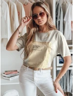 Dámské tričko šedé model 21976594 - Dstreet