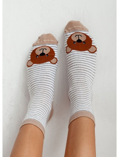 Dámské ponožky 0200 s medvídkem 3741 model 19639587 - Milena