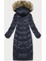 DŁUGA KURTKA DAMSKA GRANATOWA model 21245560 - Glakate