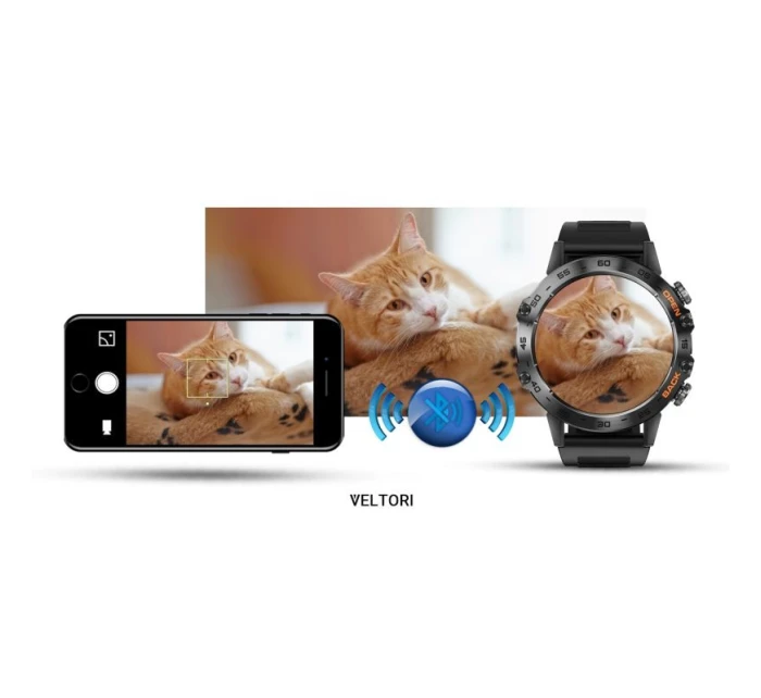 VELTORI VT120-1 Smartwatch Čierny silikónový remienok