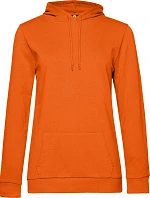 B&C #Hoodie /women Dámska mikina s kapucňou 01.W04W čistá oranžová