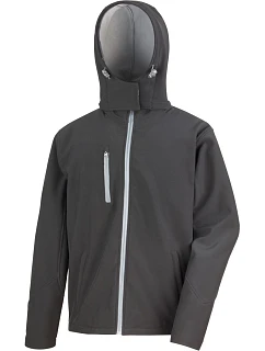R Pánská 3vrstvá softshellová bunda s kapucí 30. black/grey model 22428058 - Result