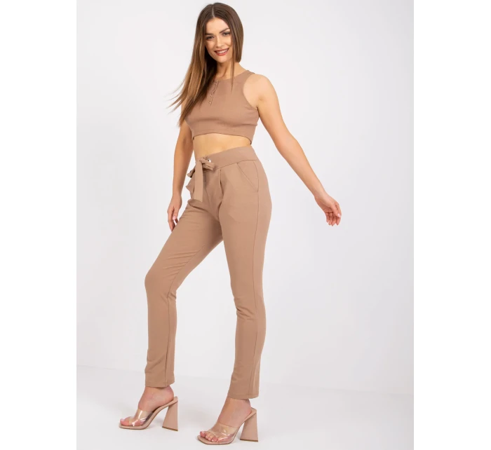 Tepláky RV DR 7459.01X svetlo hnedá