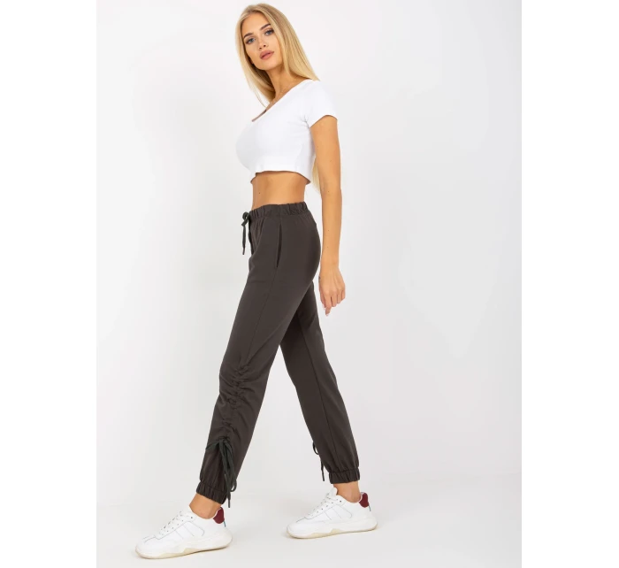 Tepláky RV DR 7943.19 tmavá khaki