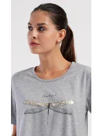 Dámske domáce šaty s krátkymi rukávmi Dragonfly