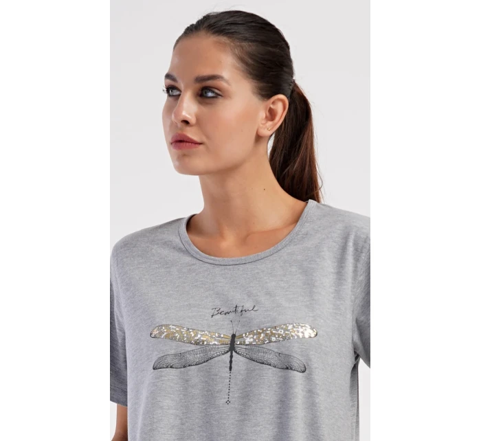 Dámske domáce šaty s krátkymi rukávmi Dragonfly