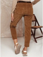 Dámské kalhoty s páskem velbloudí Dstreet model 21981987 - FashionStreet