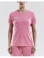 Craft Teamwear Squad Go Jersey Solid W Dámske športové tričko s výstrihom do V 82.5566 bordová