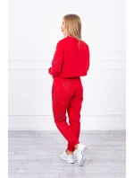 Izolovaná sada s farebnou potlačou červená Izolovaná sada s farebnou potlačou červená