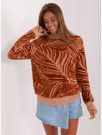 Sweter AT SW 2357.96 jasny brązowy