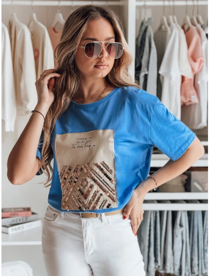 Dámské tričko modrá Dstreet model 21977065 - FashionStreet