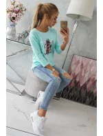 Halenka s potiskem Original mint Halenka s potiskem Original mint