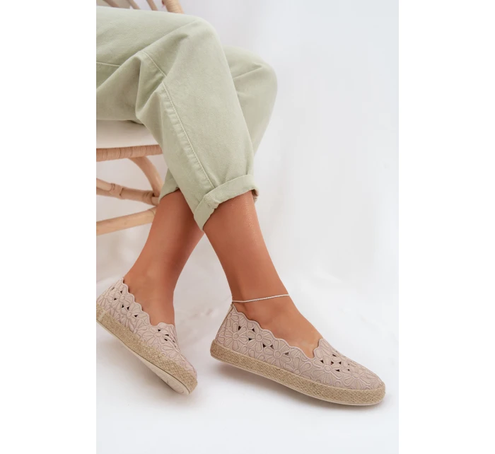 Dámské espadrilky na platformě béžové model 22026540 - EVENTO