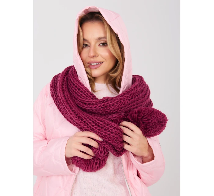 Szalik AT SZ S model 21954323 bordowy - FPrice