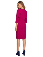 S324 Puzdrové šaty s netopierími rukávmi - kráľovská modrá S324 Puzdrové šaty s netopierími rukávmi - kráľovská modrá