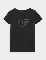 Dámske tričko s potlačou 4FSS23TTSHF583-20S čierne - 4F