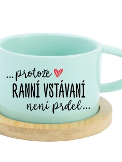 Hrníček makronka - Protože [doplň si sám] není prdel